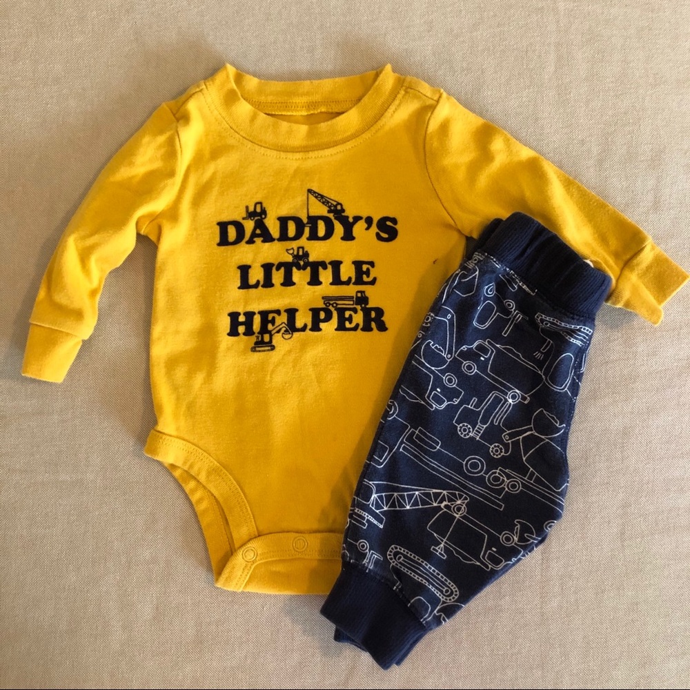 Infant boy outfit matching set